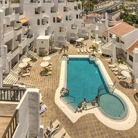 Apartment Penthouse With Magnificent Ocean Views, Jacuzzi, Pool, Nearby Beach In Tenerife South Playa Fanabe