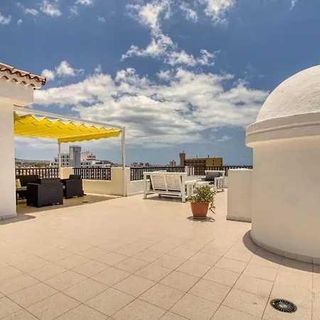 Lejlighed Penthouse With Magnificent Ocean Views, Jacuzzi, Pool, Nearby Beach In Tenerife South Playa Feñabe