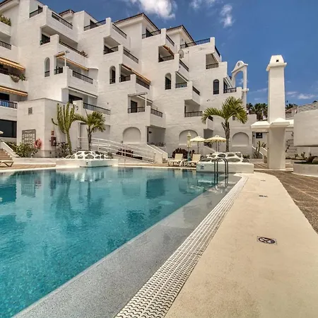 Penthouse With Magnificent Ocean Views, Jacuzzi, Pool, Nearby Beach In Tenerife South Playa Fanabe