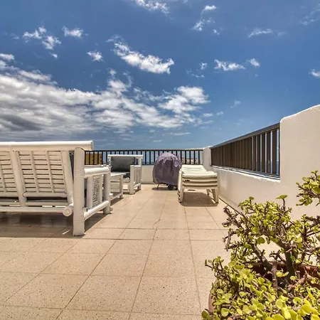 Apartamento Penthouse With Magnificent Ocean Views, Jacuzzi, Pool, Nearby Beach In Tenerife South Playa Feñabe